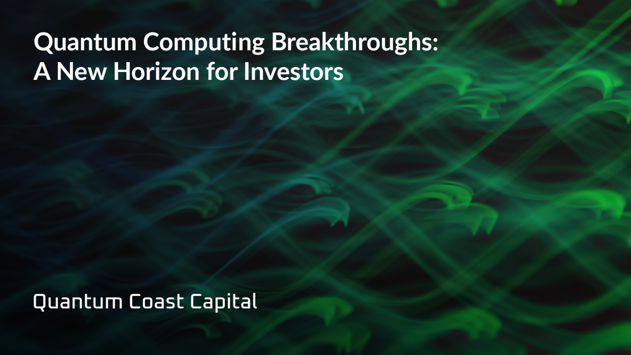 Quantum Computing Breakthroughs: A New Horizon for Investors